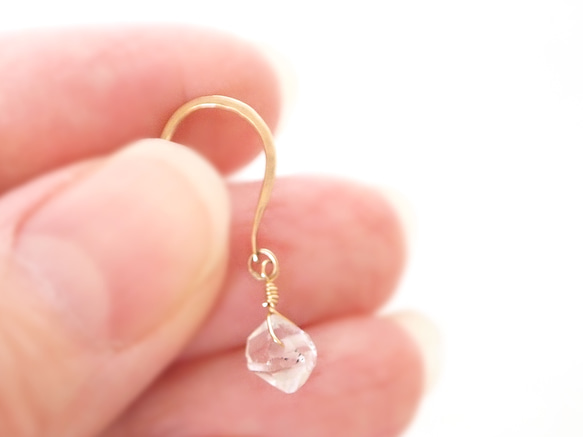 K10 Herkimer Diamond Earrings 4枚目の画像