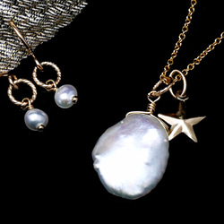 【Limited】14KGF Set Accessory / Twinkle Pearl 第2張的照片