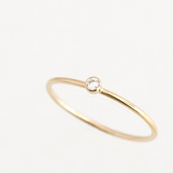 14KGF Cubic Zirconia Ring 4枚目の画像