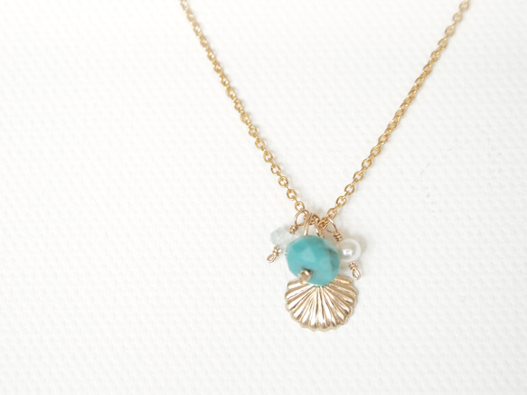 14KGF Mermaid Necklace 第1張的照片