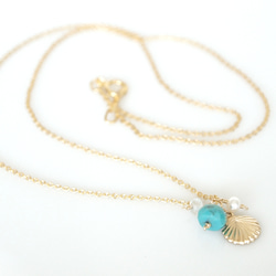 14KGF Mermaid Necklace 第2張的照片