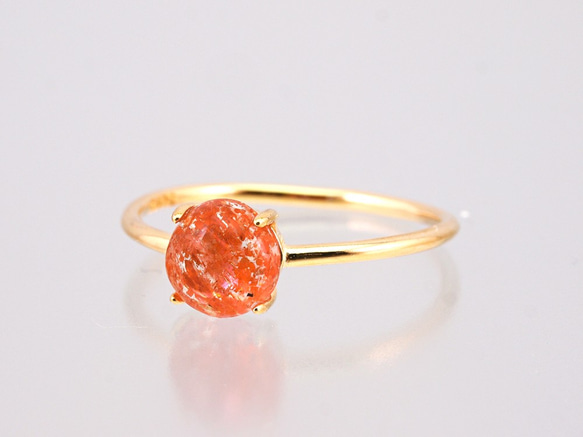 Vermeil Sunstone Ring 1枚目の画像