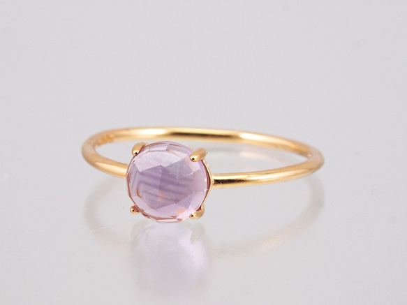 Vermeil Pink Amethyst Ring 第2張的照片