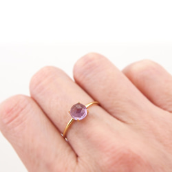 Vermeil Pink Amethyst Ring 5枚目の画像