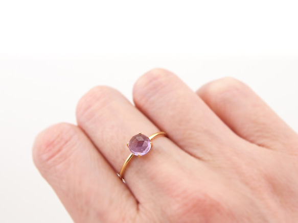 Vermeil Pink Amethyst Ring 5枚目の画像