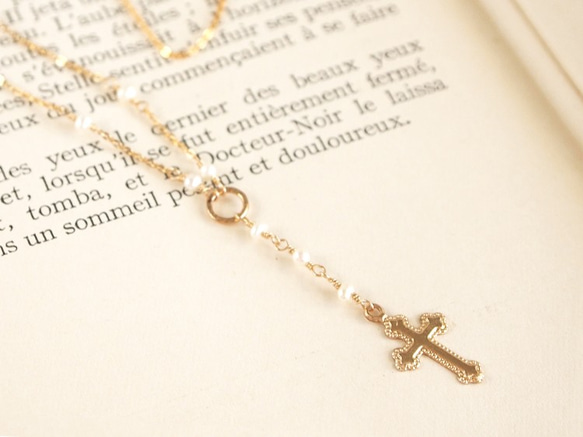 14KGF Rosary Necklace 第1張的照片