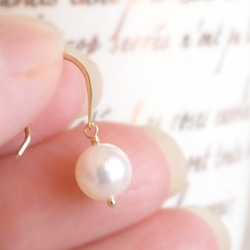 K10 Swing Pearl Earrings 3枚目の画像