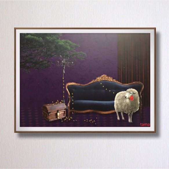 Ginetteの部屋 インテリアポストカード 2枚セット 「Money」「羊」 3枚目の画像