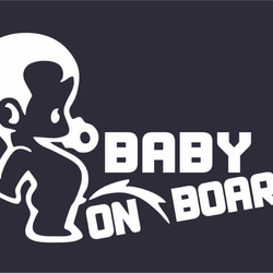 baby on board カーシール　ステッカー車　放水　1〜6 6枚目の画像