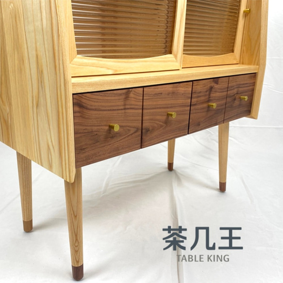 【茶几王 Table King】北歐風 全實木邊櫃 端景櫃 第6張的照片