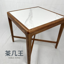 【茶几王 Table King】北歐風 實木茶几 岩版 第3張的照片