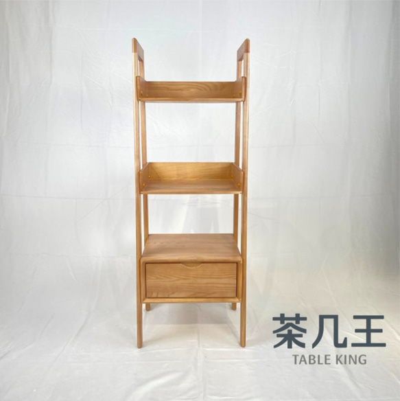 【茶几王 Table King】北歐風 實木 開放架 置物架 雜誌架 客廳 書架 文青 第3張的照片