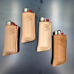 送料無料‼︎】ヌメ革ライターケース BICのライター用 その他ケース