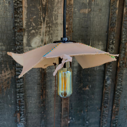 ヌメ革のランプシェード シーリングライト・ペンダントライト