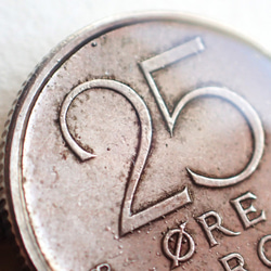 古いコインのネクタイピン［ノルウェー/1974］ #C004 3枚目の画像