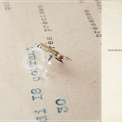 レトロ紙のイヤリング -14mmの折り紙手裏剣- #150 4枚目の画像