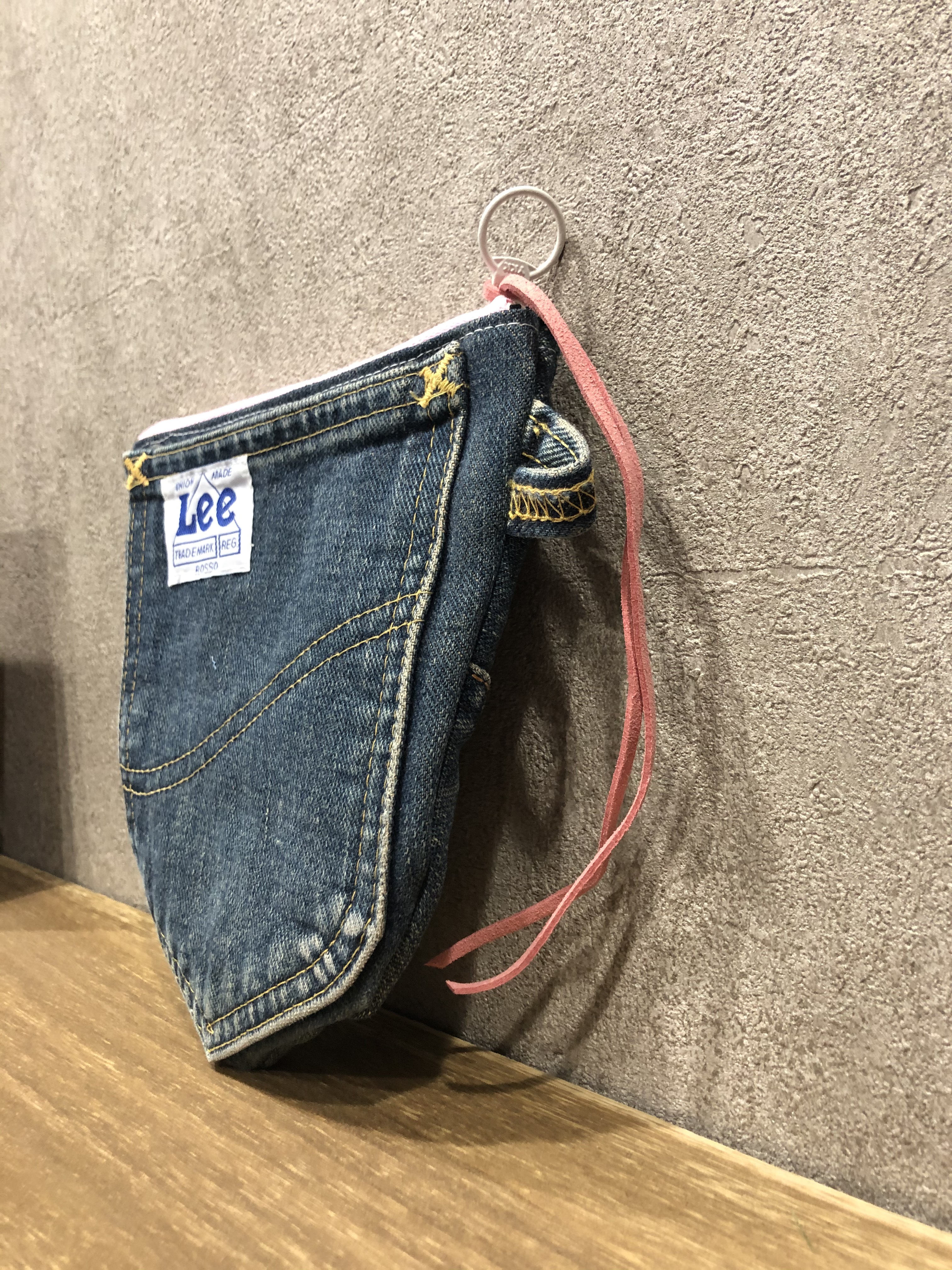 さくらさん リメイクデニムポケットいっぱいポーチ