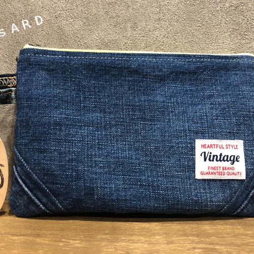 フラットデニムポーチ ポーチ HASARD 『あざー』 通販 12565662