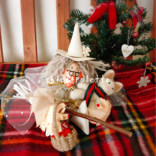 Xmas ✡魔女人形✡ その他置物 chico*palette 通販 10810894