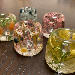 固まるハーバリウム、ペン立て・印鑑立て・歯ブラシ立て＆ハーバリウム