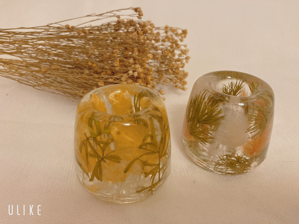 固まるハーバリウム、ペン立て・印鑑立て・歯ブラシ立て＆ハーバリウムペンセット 4枚目の画像