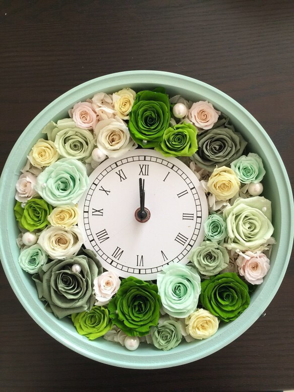 春の花時計(グリーン) 2枚目の画像