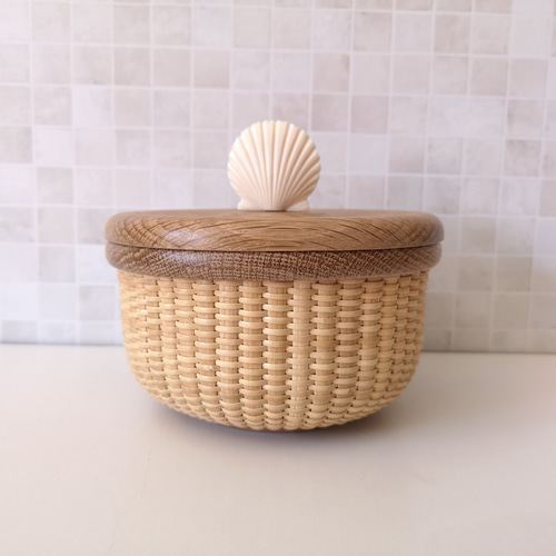 5インチキャンディバスケット 木材・板 hana.basket 通販 10398220