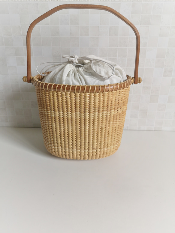 ナンタケットバスケット 7インチオペラバスケット かごバッグ hana