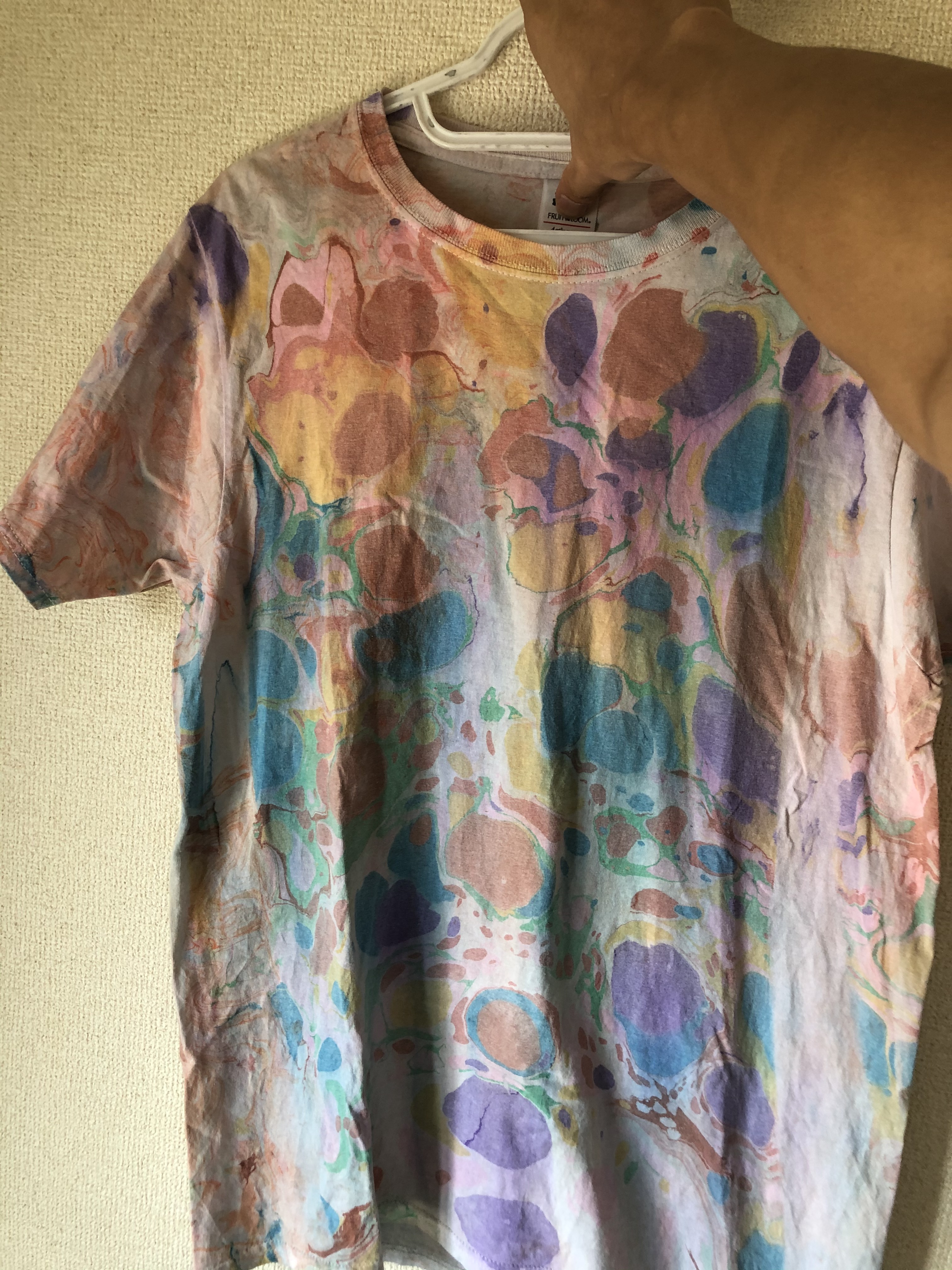 マーブリングTシャツ　斑