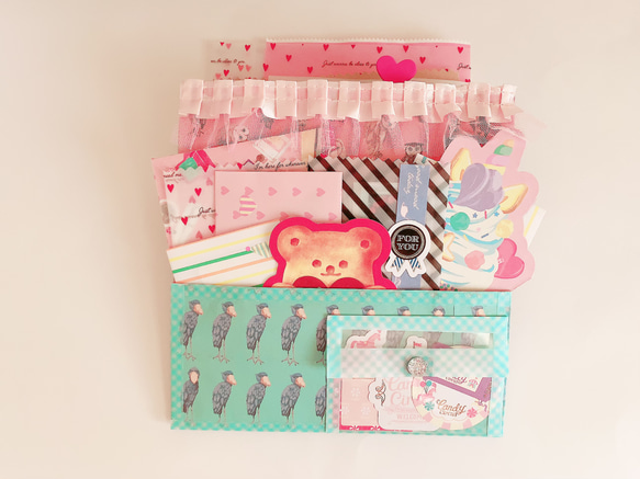 おすそ分けファイル　ローディットペーパーバッグ　紙もの素材　コラージュ　手帳デコ おすそ分けファイル ローディットペーパーバッグ 紙もの素材