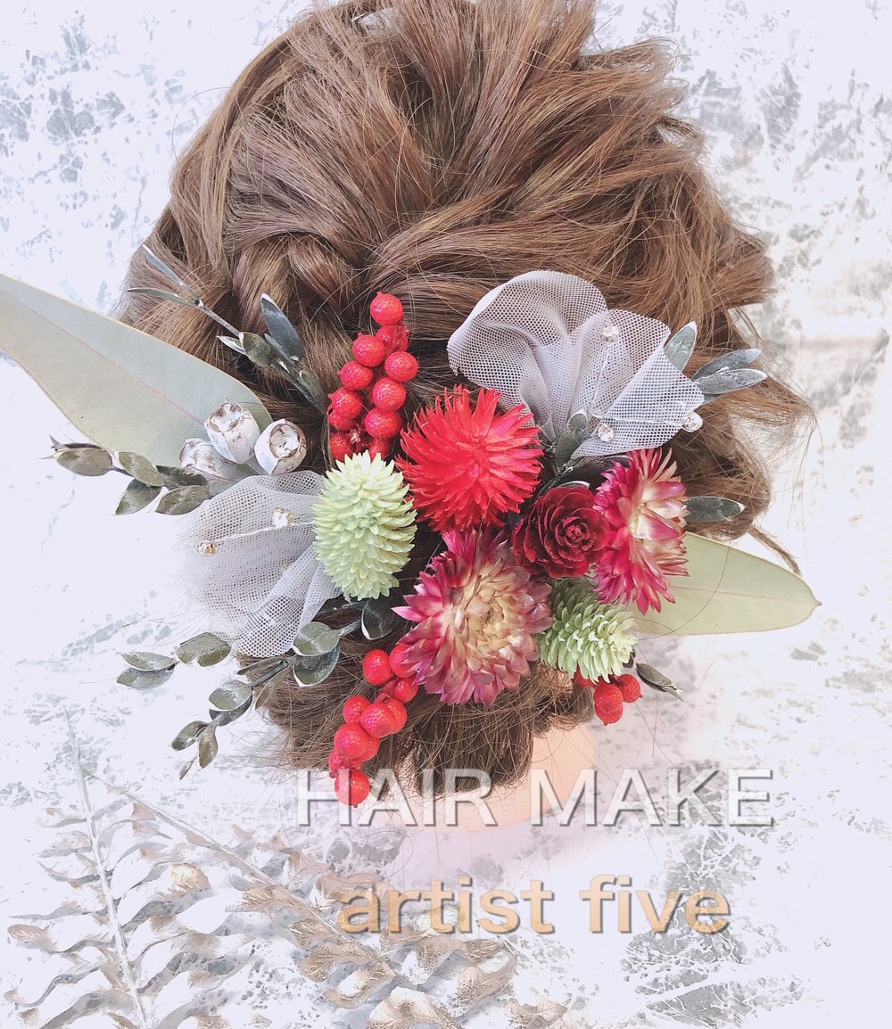 プリザーブドフラワー、アートフラワーヘアード