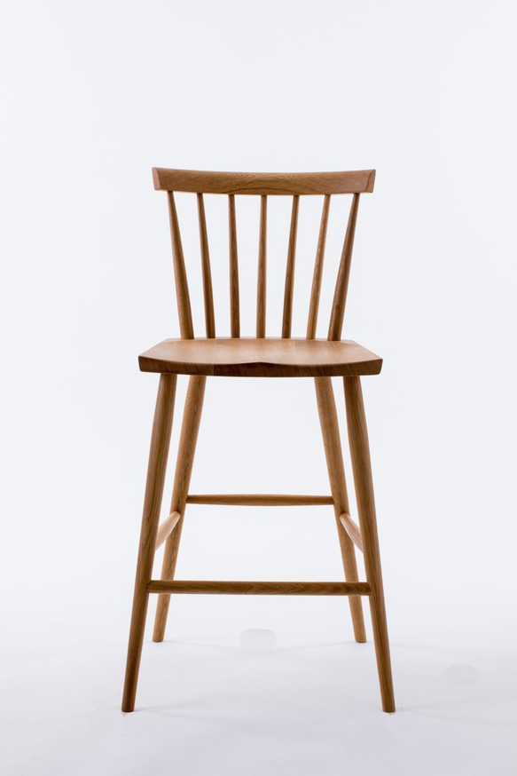 エドワード_カウンターチェア（オーク）_板座・布地 椅子（チェアー