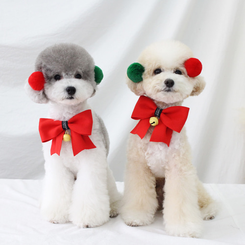 ALQEEN犬服 犬用 クリスマスアクセサリー 首飾り ヘアアクセサリー