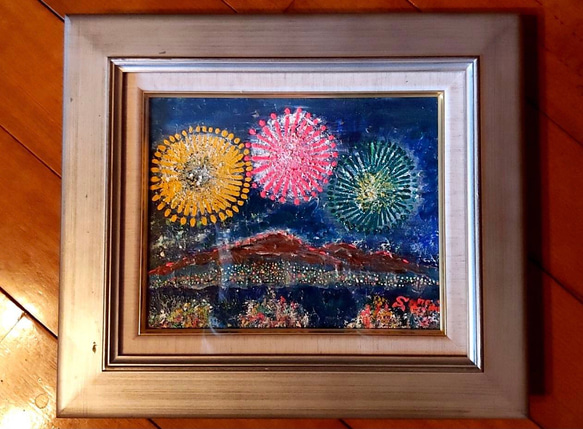 花火 絵画 Satoru 通販 10876776｜Creema(クリーマ)