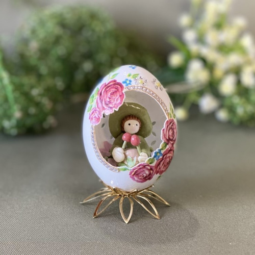 スワロフスキー エッグアートジュエリーボックス 【エッグアート