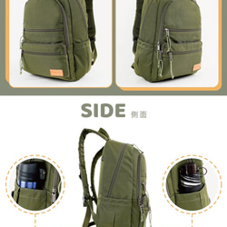 【OMNIA】機能款減壓防震14吋筆電後背包(6109軍綠) 第5張的照片