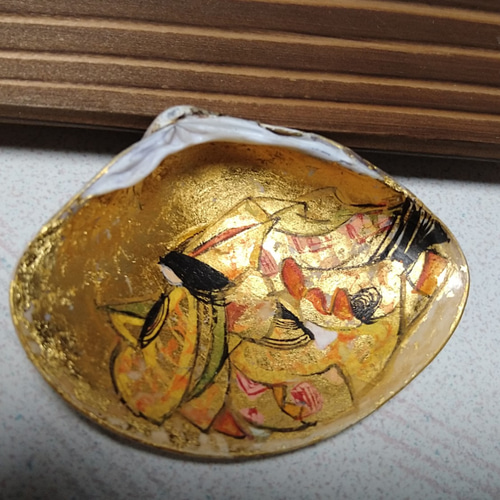 掛け軸/おひな様/貝合ひなの図