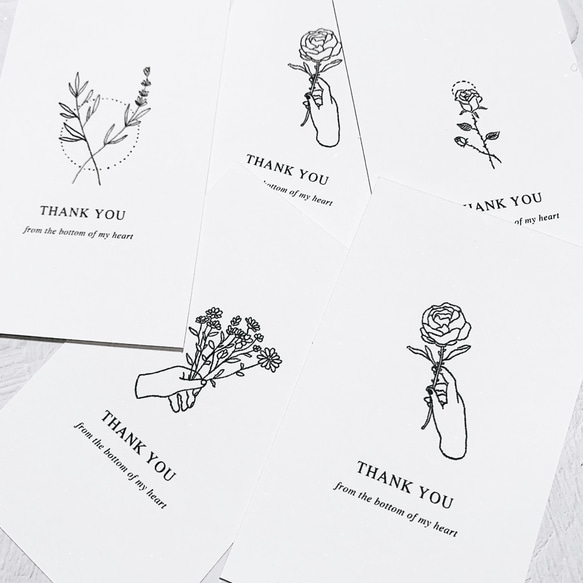 〖オーダー受付中〗サンキューカード オーダー受付中！サンキューカード 手書き サンクス メッセージ