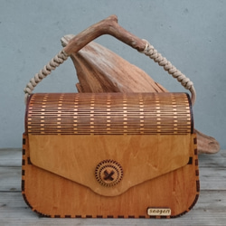 木製！ バッグ 木の鞄　珍品インテリア 樹の鞄 KINOKABAN