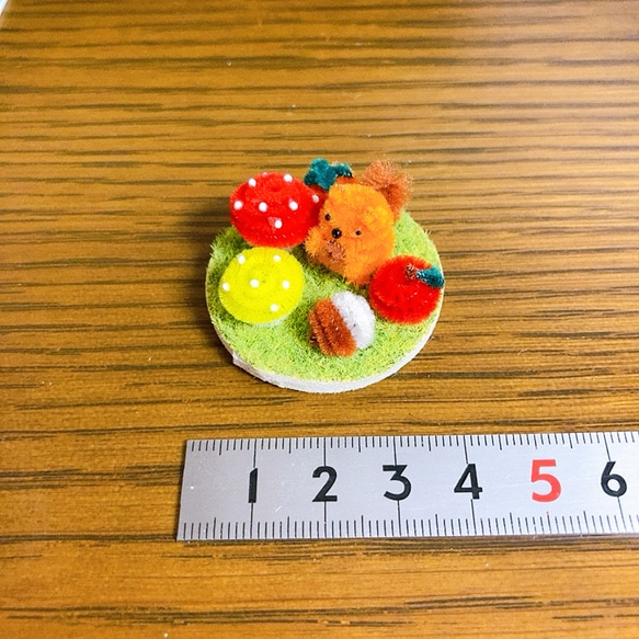 【受注生産】モールりすちゃん＊食欲の秋 4枚目の画像