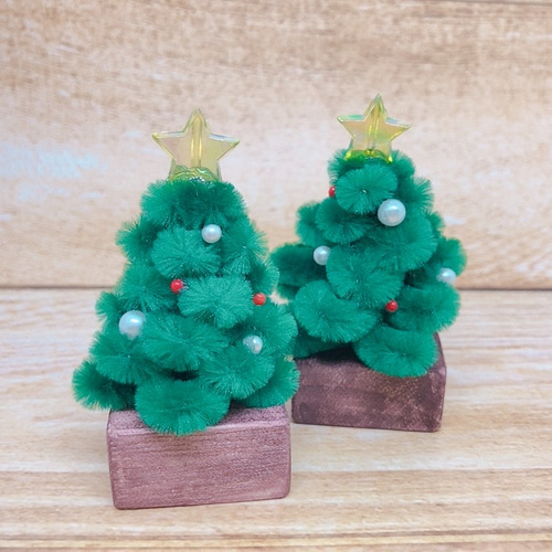 * vintage tree ❀ * ヴィンテージモール のクリスマスツリー モールのクリスマスツリー クリスマスツリー モール作家YABU
