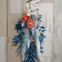 チューリップのドライフラワーブーケスワッグ スワッグ Shiomi 通販