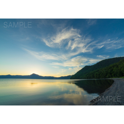 L判セット】美しい雲のある風景・北海道風景写真フォト 写真