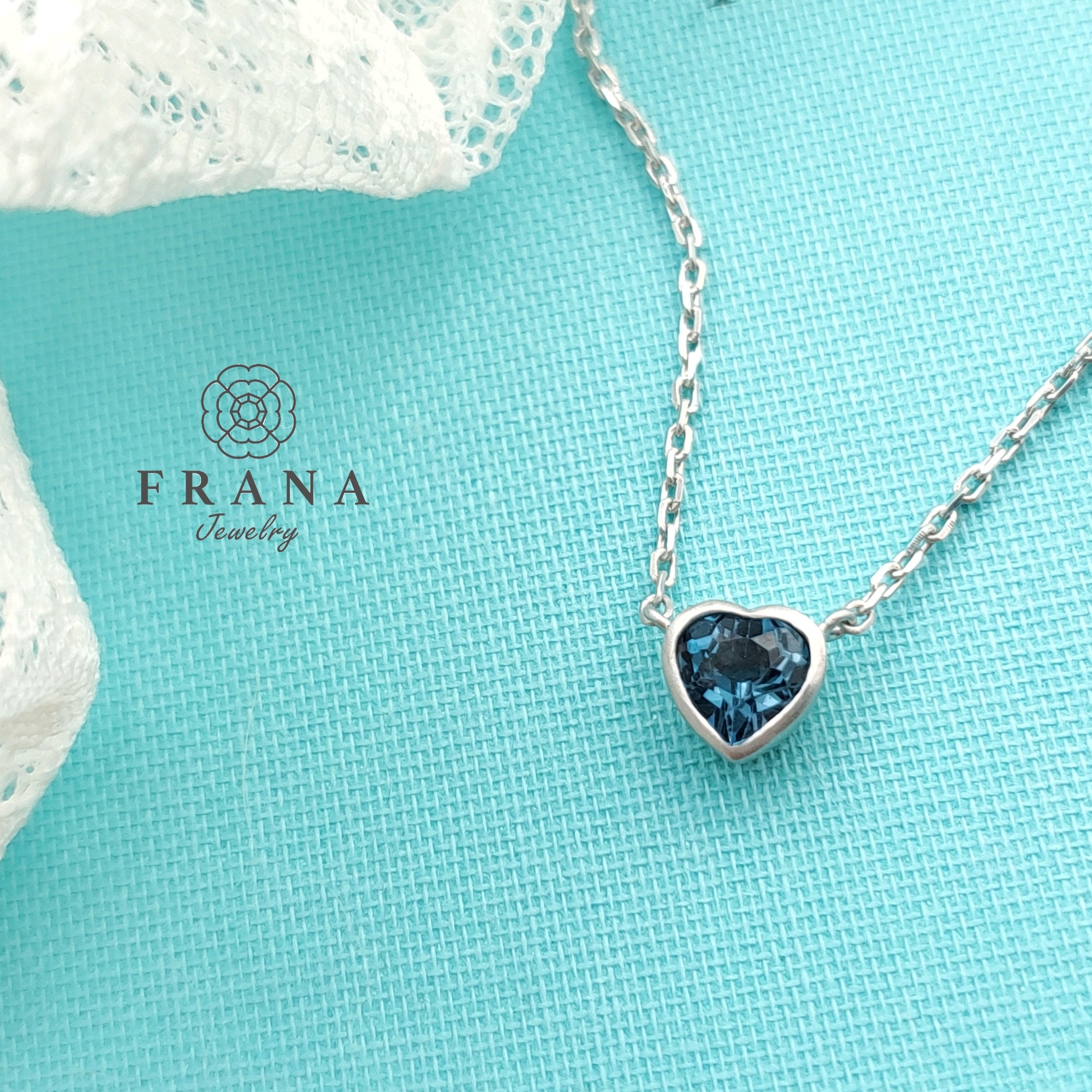 【選べる10種の天然石】プチハートネックレス＊オパール　ピンクトルマリン　ロンドンブルートパーズ　アメジスト