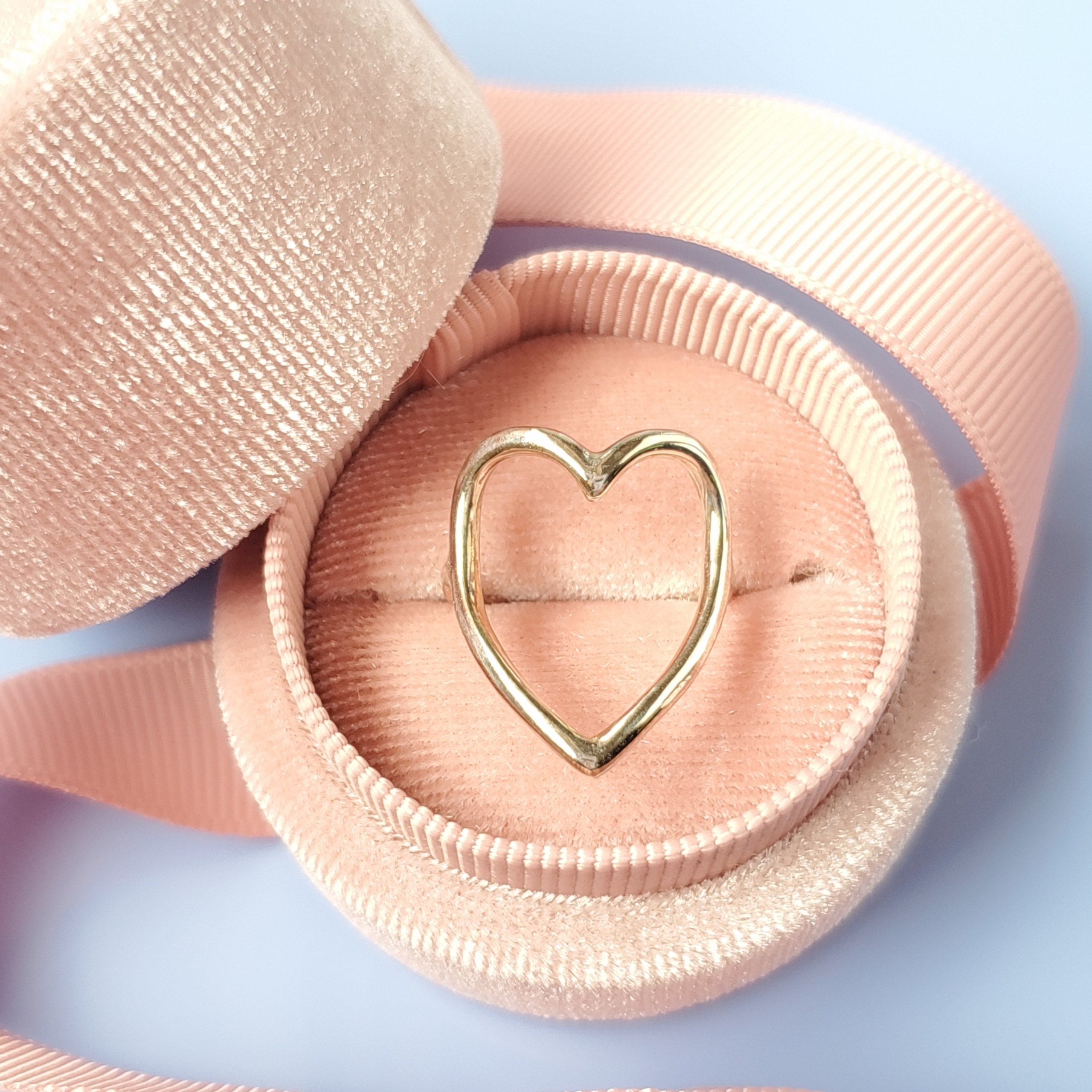 大きなハートのシルバー925リング