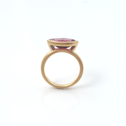 【選べる天然石】大人可愛いリップリング＊ガーネット(1月誕生石)・ローズクォーツ＊ギフト・プレゼントにもお勧め 8枚目の画像