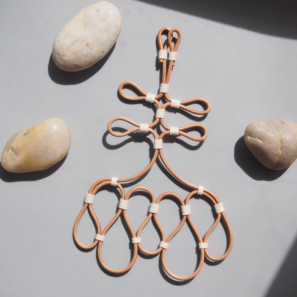 OR2010-3/ LEATHER AND COTTON ORNAMENT-4