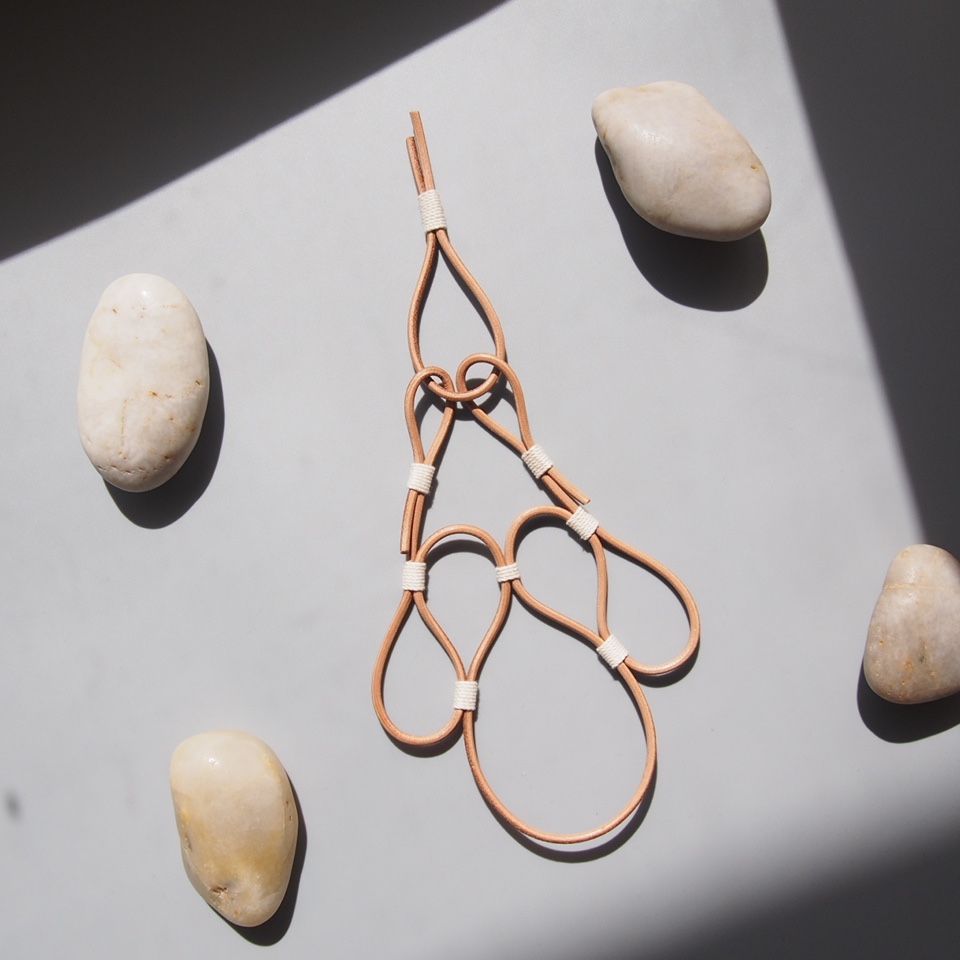 OR2010-4/ LEATHER AND COTTON ORNAMENT-5