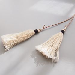 KU2001-1 / NATURAL TASSELS NECKLACE 3枚目の画像