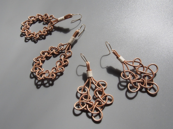 MI2002-3 / LACE EARRINGS RHOMBUS SHAPE 6枚目の画像